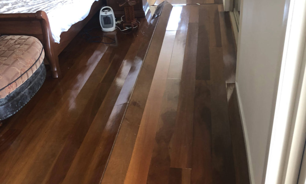 Water damaged flooring